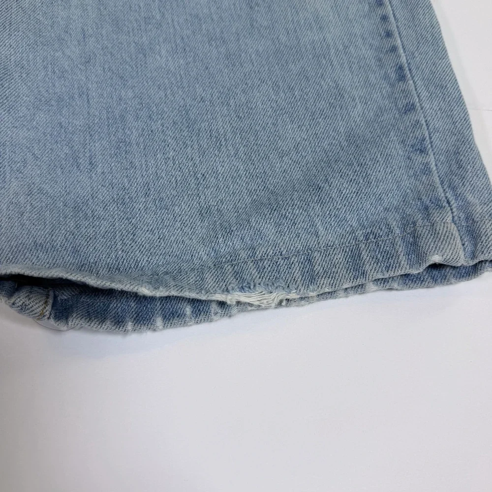 Levi's 550 Cropped Jeans Mens 38x29 Blue Denim Cotton Distressed Relaxed Fit